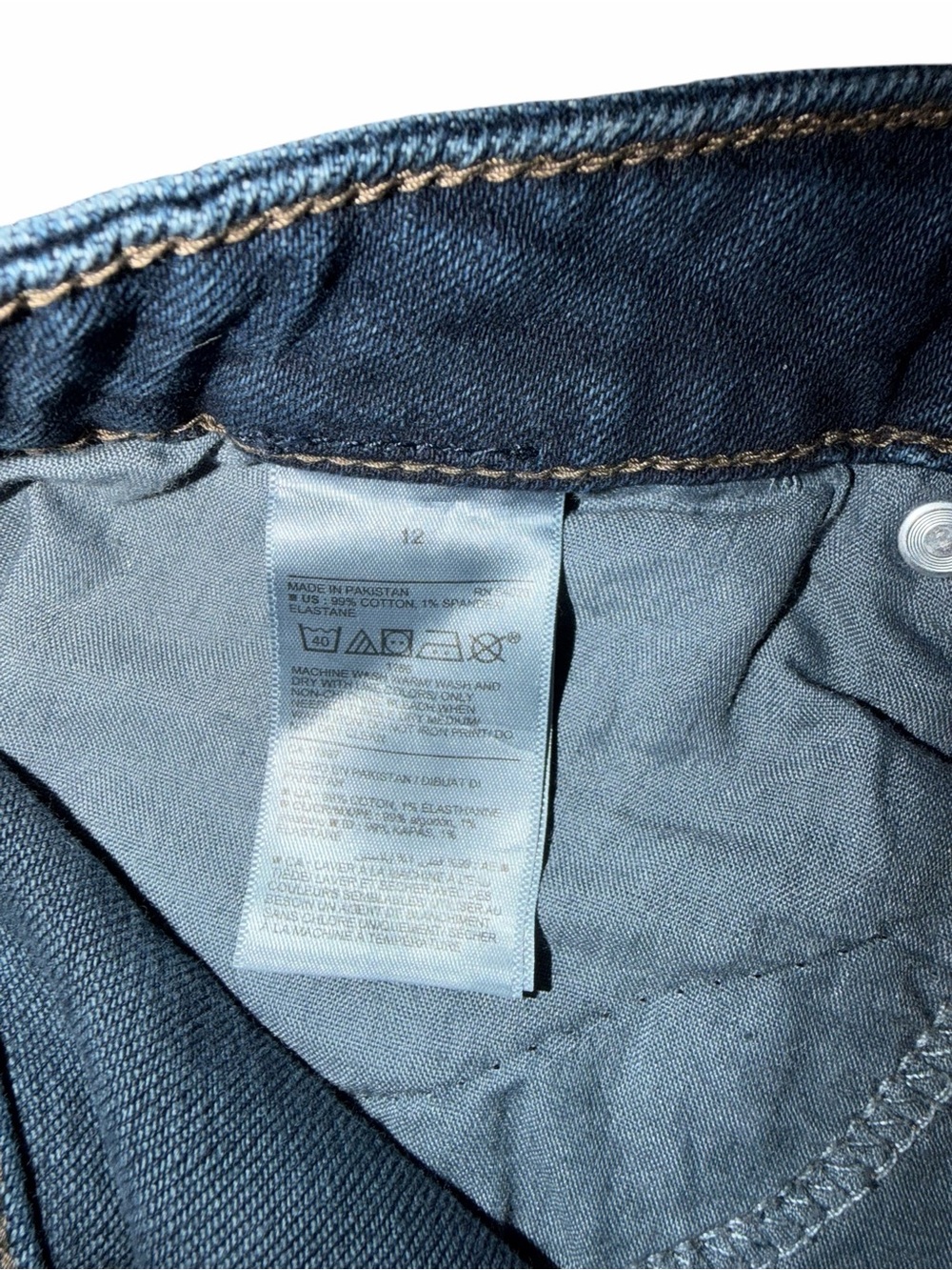 Old Navy High Waisted Slim Pocket Denim Mini Skirt size 12 NWT - Picture 5 of 5